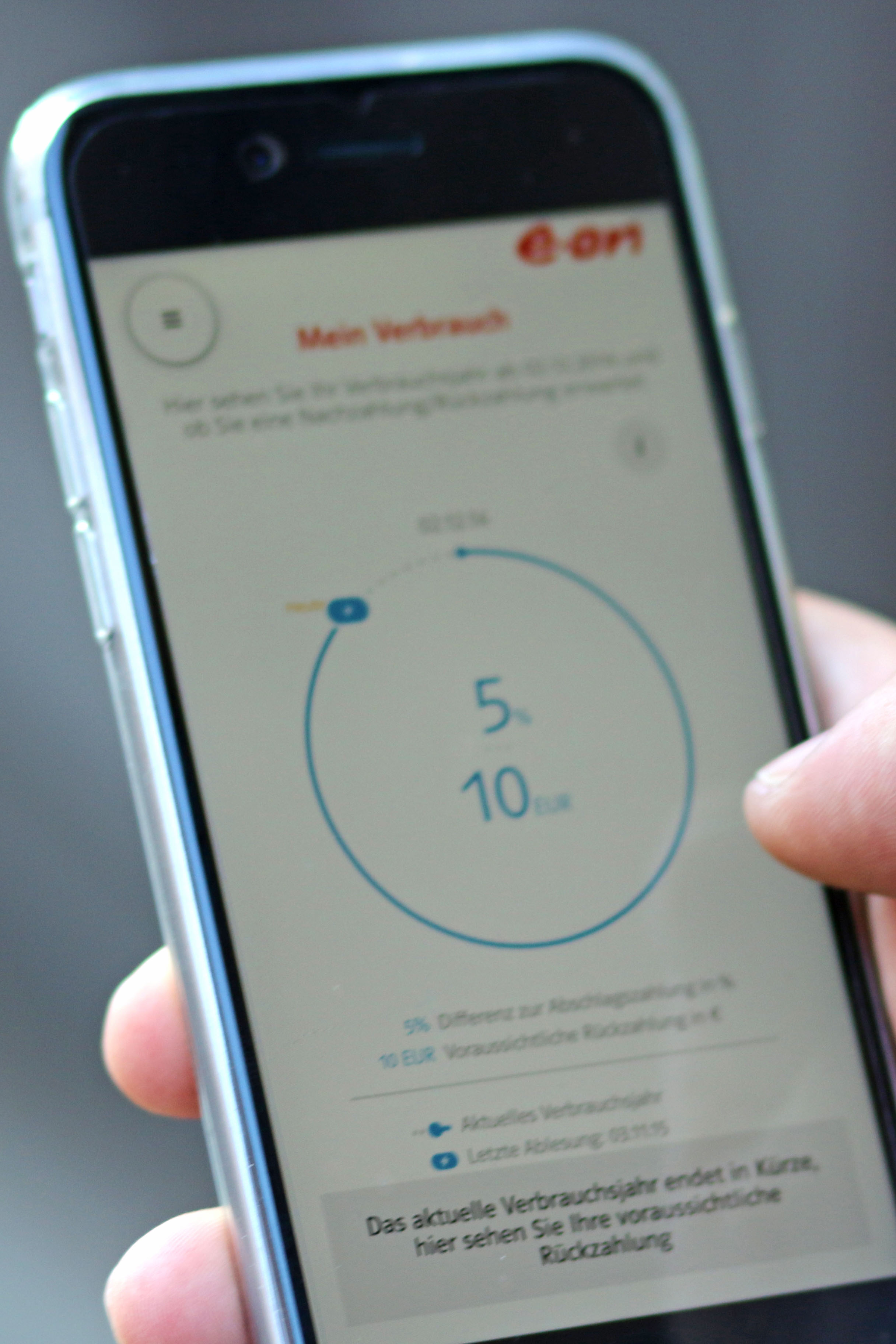 Energieverbrauch per Handy checken
